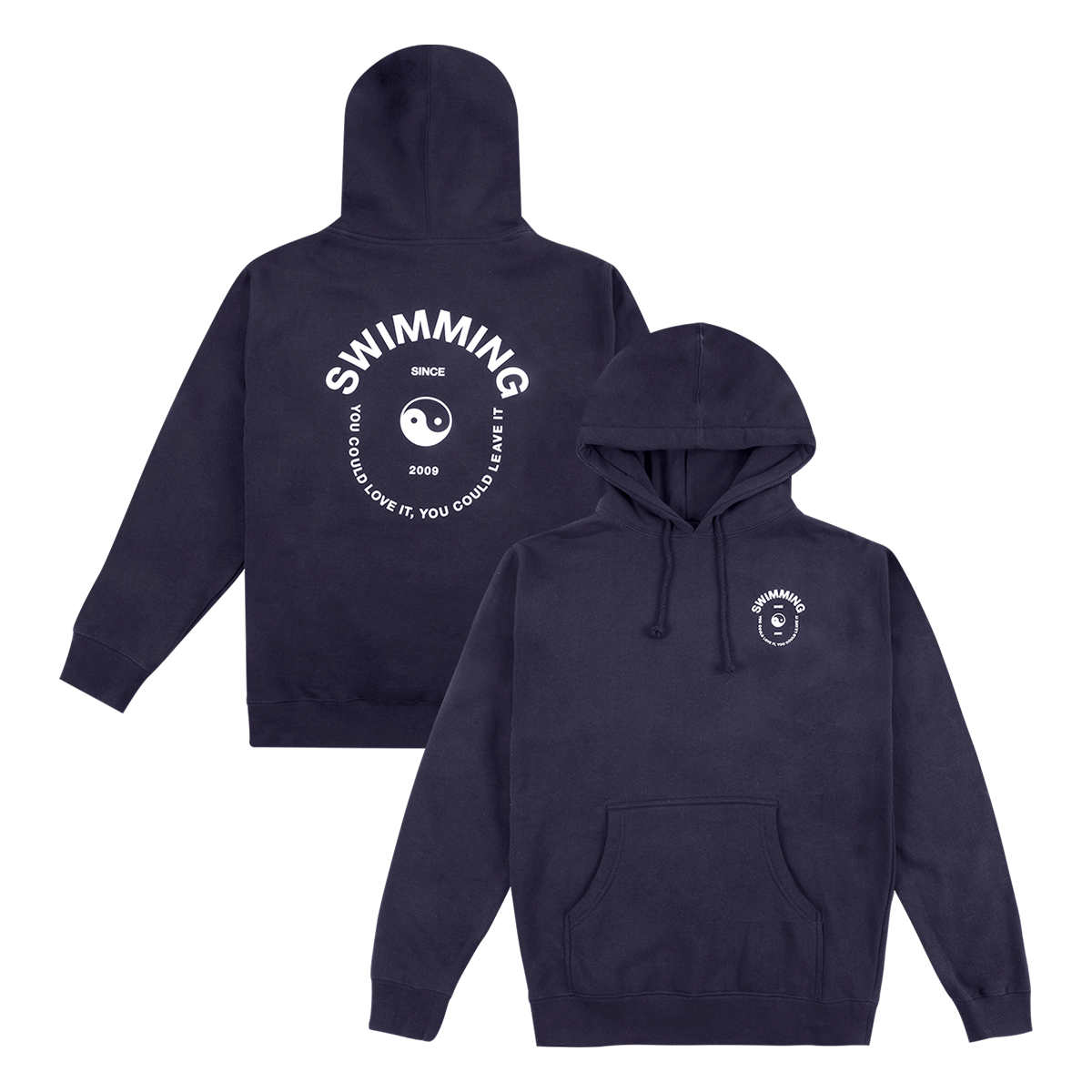 Swimming yin shop yang hoodie