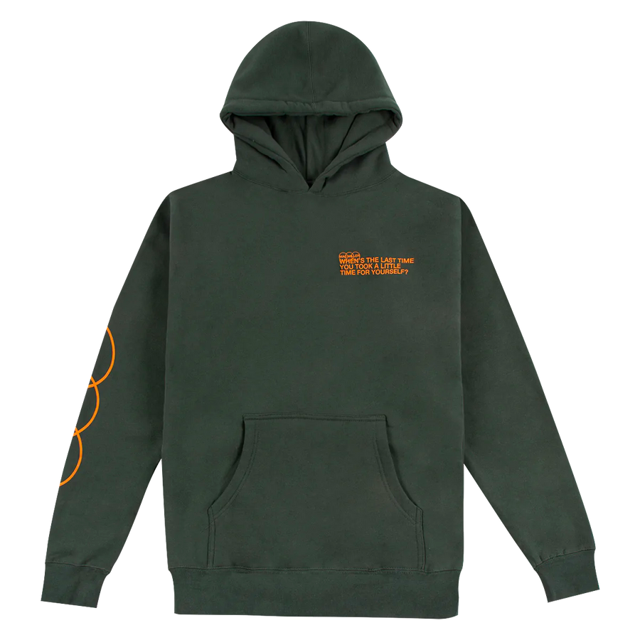 TAKE A LITTLE TIME HEAVYWEIGHT GREEN HOODIE