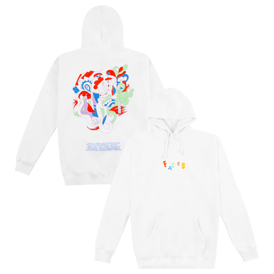 Mac miller white best sale hoodie
